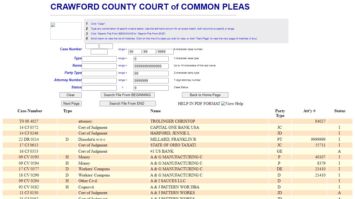 Redirect based on browser - Crawford County, Ohio